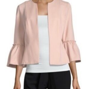 🌸🤍 Rose Smoke Belle Sleeve Blazer 🤍🌸